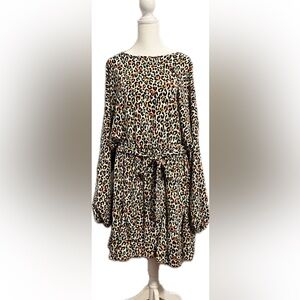 NWOT Plus Sized Haptics Leopard Print Romper Size 2x